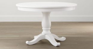 Cute Avalon 45 white round dining table