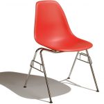 Cute Eames® Molded Plastic Side Chair With Stacking Base plastic stacking chairs