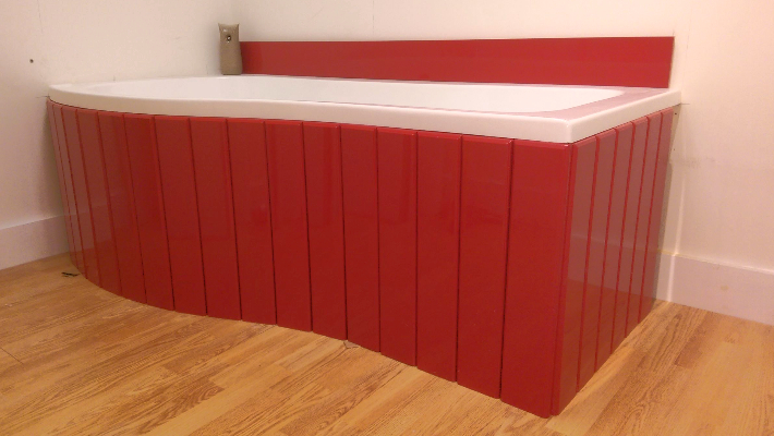 Cute Flexible Bath Panel ideal for P Shaped Shower Baths any colour / finish p shaped bath panel