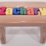 Cute Heirloom Stool personalized wooden stool