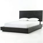 Cute Modern Black Wood Queen Size Platform Bed Frame ... queen size platform bed frame