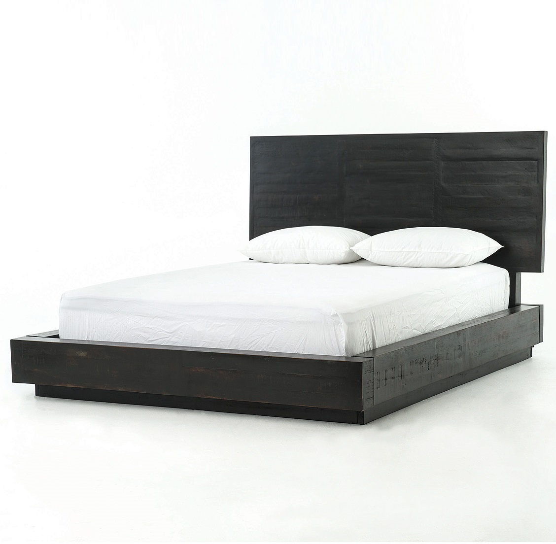 Cute Modern Black Wood Queen Size Platform Bed Frame ... queen size platform bed frame