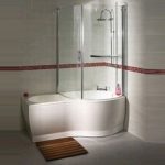 Cute P Shaped Shower Baths Where Creativity Combines Functionality p shaped bath shower screen