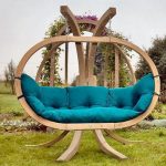 Cute Round wooden garden swing from Amazonas garden swing seat