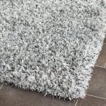 Cute Safavieh Malibu Shag Silver 6 ft. x 9 ft. Area Rug-MLS431S-6 - The white and gray shag rug