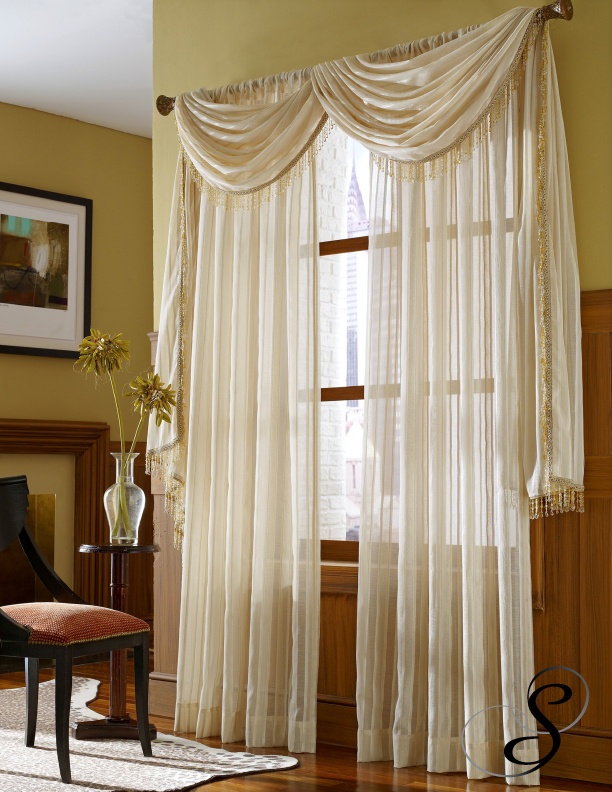 Cute Softline Home Fashions Galano drapes with scarf valance curtain valances for living room