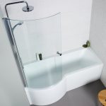 Cute White Acrylic 1700mm Front Bath Panel For P Shaped Shower Baths replacement p shaped bath panel
