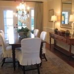 Stunning slipcovers - dining room Skirt example dining room chair covers