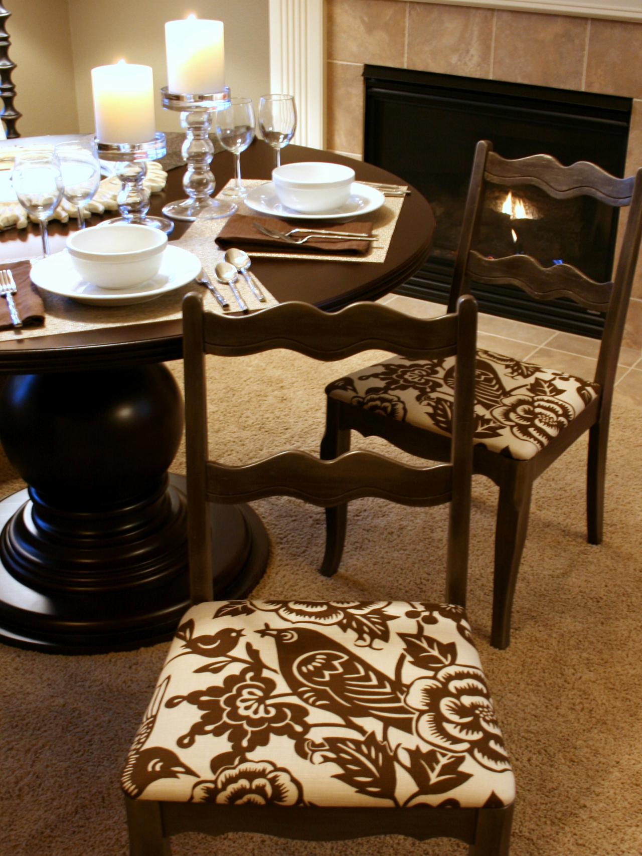 Popular How to Re-Cover a Dining Room Chair dining room chair cushion covers