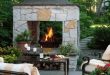 Elegant 20 Outdoor Fireplace Ideas diy outdoor fireplace