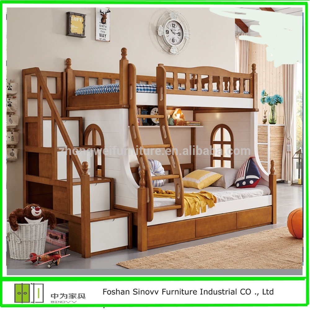 Amazing 903 Hot Selling Kids Double Deck Bed,Cheap Wooden Bunk Bed And Double double bed for kids