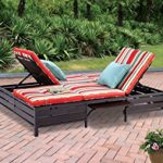 Photos of Double Chaise Lounger - This red stripe outdoor chaise lounge is double chaise lounge outdoor