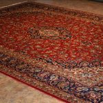Elegant 656 Kashan rugs - This Traditional rug is approx imately 9 feet 5 red persian rug