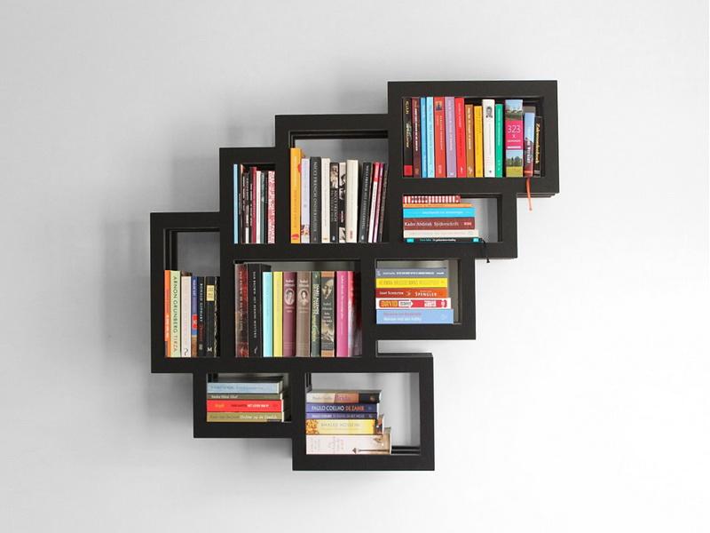 Elegant Accessories Ideas | Wall Bookshelves Advantages In Home Decor And  Furnishing: Black wall mounted bookcase shelves