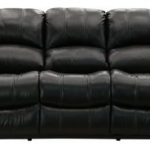 Elegant Bryant II Leather Power-Reclining Sofa black leather reclining sofa