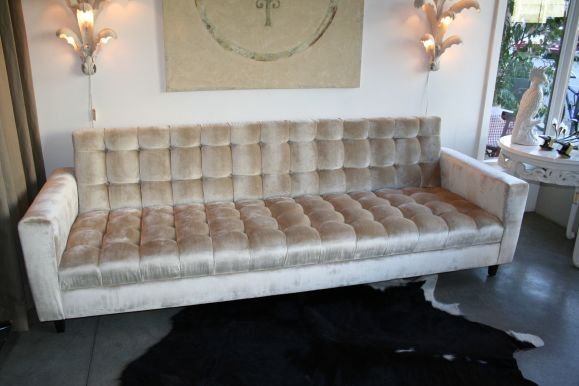 Elegant Custom Velvet Tufted Sofa 2 velvet tufted sofa