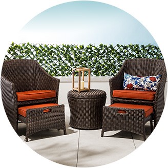 Elegant dining sets · conversation sets · small-space patio furniture ... outdoor patio furniture sets