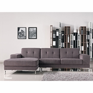 Elegant Divani Casa Forli - Modern Fabric Sectional Sofa modern sectional sofas