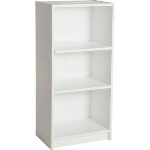 Elegant Essentialz Maine Half Width Small Extra Deep Bookcase - White with small white bookcase