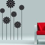 Elegant Flowers wall decals flower wall stickers