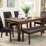 Elegant Hereu0027s a rustic rectangle dining table with fully cushioned chairs and small dining room sets