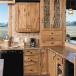 Elegant hickory cabinets rustic kitchen design ideas wood flooring pendant lights rustic wood kitchen cabinets