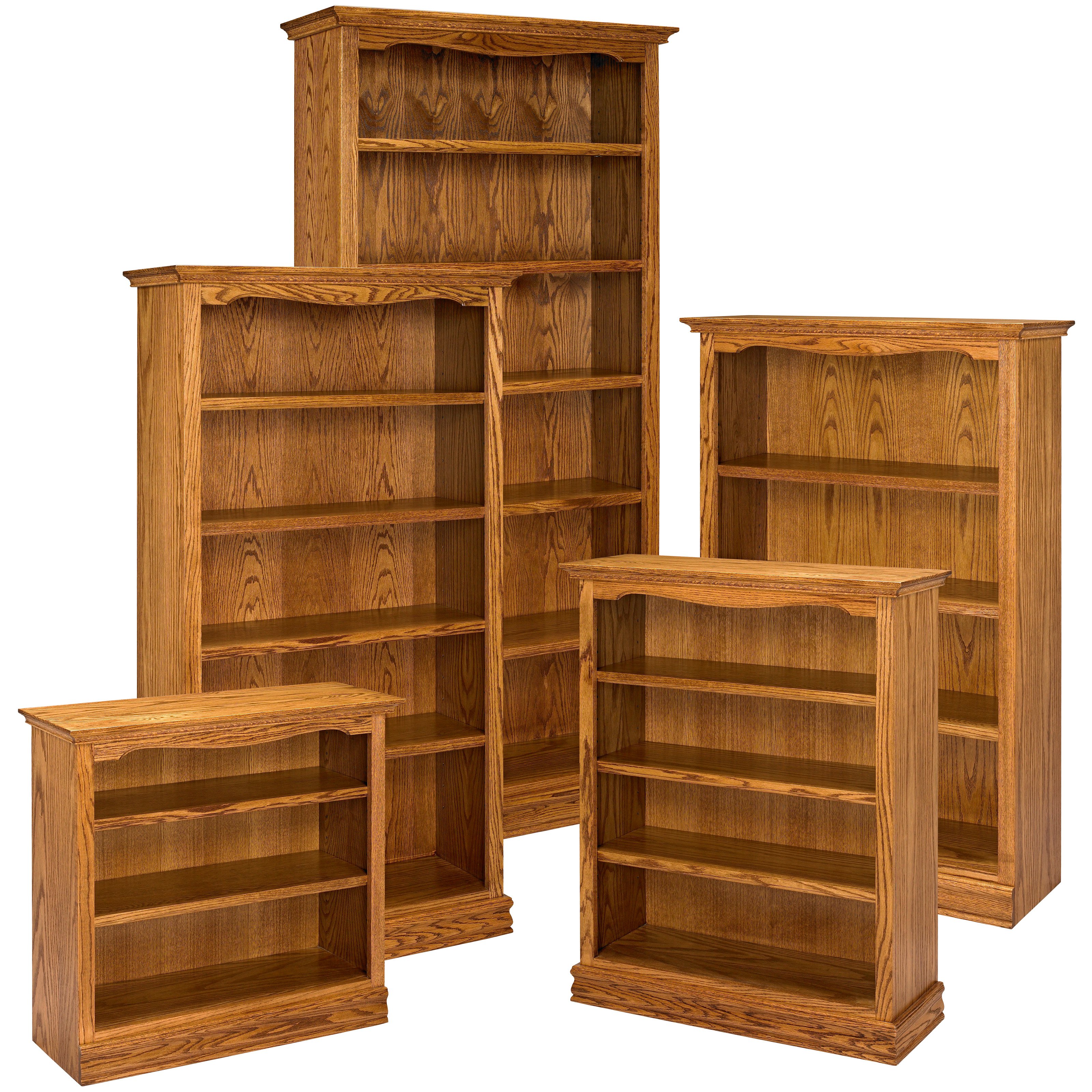 Elegant Image 1 of 1 solid oak bookcase