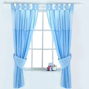 Elegant NEW RED KITE BLUE BERTIE BEAR BABY BOYS NURSERY CURTAINS WITH TIE baby blue nursery curtains