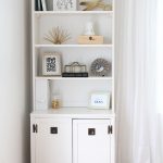 Elegant Office Cabinet And Bookcase Makeover Love Grows Wild white bookcase with cabinet