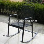 Elegant Outdoor Garden Metal Mesh Rocking Chair outdoor metal rocking chairs