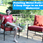 Elegant Painting Metal Patio Chairs painting outdoor metal furniture