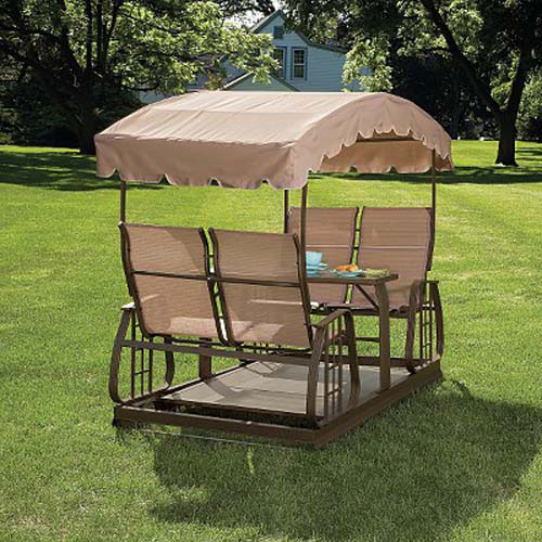 Elegant Sears Garden Oasis Four Person Glider Swing Replacement Canopy patio glider with canopy