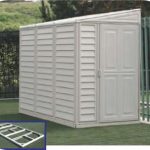 Elegant SideMate 4x8 Vinyl Shed w/ Floor Kit outdoor storage sheds