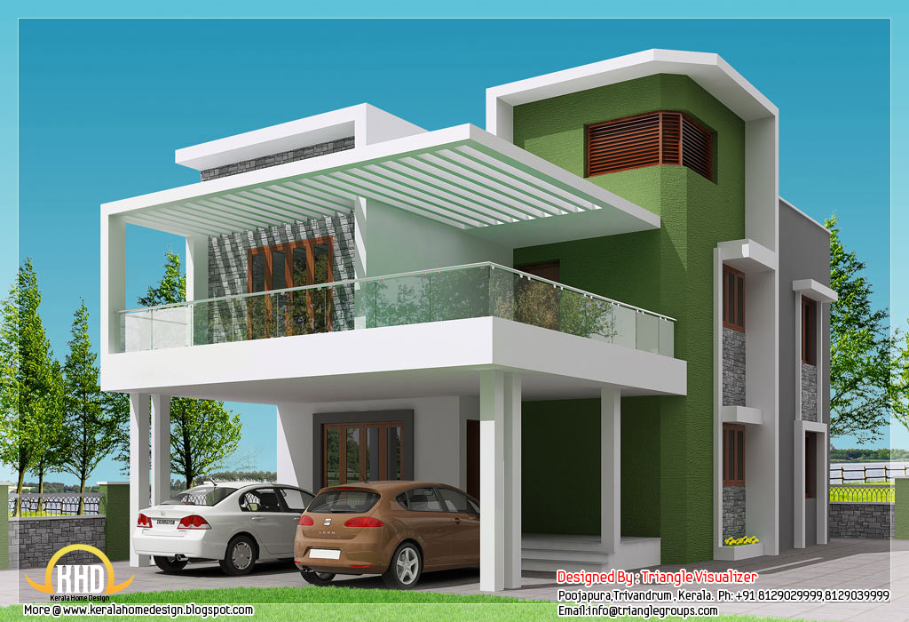 Elegant small modern homes | Beautiful 4 BHK contemporary modern simple Indian house simple home design
