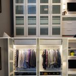 Elegant The IKEA Home Tour Squad built a custom PAX wardrobe in their bedroom bedroom storage cupboards