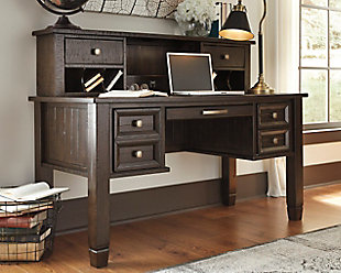 Elegant Townser Home Office Desk with Hutch desk tables home office