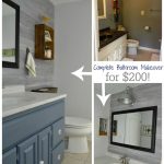 Elegant Vintage Rustic Industrial Bathroom Reveal cheap bathroom remodel