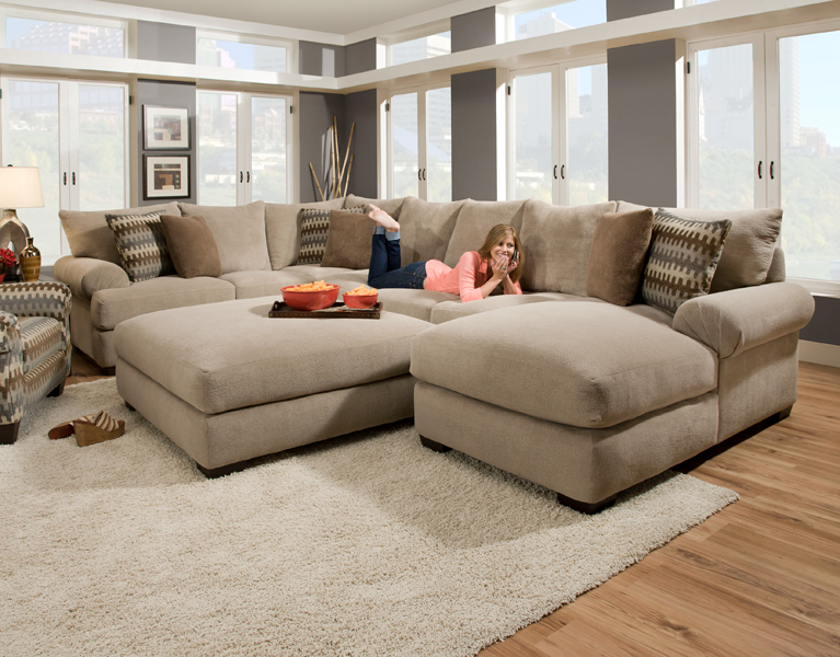 Cute Massive sectional featuring an extra deep seat with crowned cushions has an extra large sectional sofas with chaise