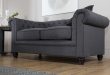 Unique Hampton Fabric Chesterfield Sofa Suite 3+2 Seater (Slate Grey) fabric chesterfield sofa
