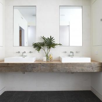 Beautiful Reclaimed Wood Vanity floating wood bathroom vanity