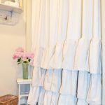 Images of FRENCH COUNTRY COTTAGE: Love the look of this shower curtain u0026 simple stool french country shower curtains