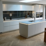 Cool An example of a German handle-less kitchen......the way handle-less kitchens  should be. german handleless kitchens
