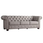 Awesome Augustine Tufted Sofa gray tufted sofa