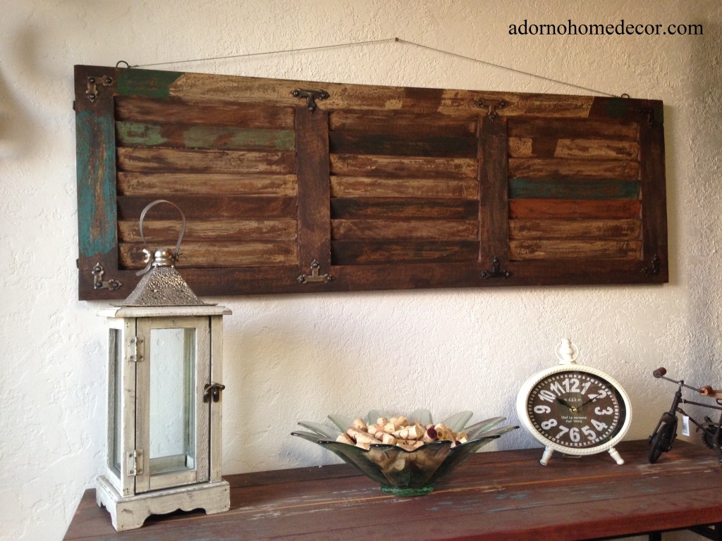 Ideas of Details about Rustic Wood Wall Panel Distressed Shutter Antique Vintage  Shabby Accent rustic wood wall decor