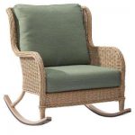 Ideas of Lemon Grove Wicker Outdoor Rocking Chair with Surplus Cushions rocking chair patio set