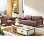 Ideas of living room furniture modern wood sofa set modern wooden sofa sets for living room
