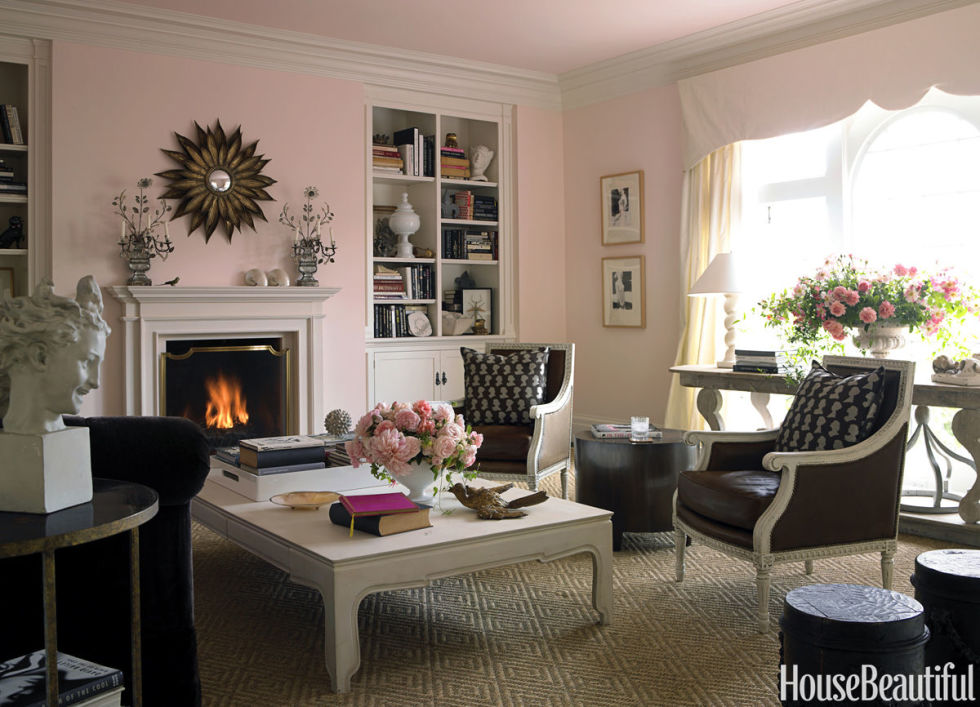 Ideas of Soft Pink living room color schemes