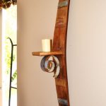 Ideas of Wine Barrel Stave Wall Candle Holder wall mounted candle holders