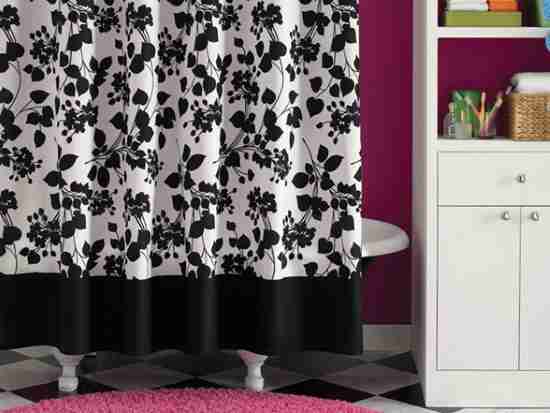 Getting a great black shower curtain