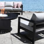 Images of Cast Aluminum Patio Furniture - Wynn Patio Conversation Set with a Modern modern aluminum patio furniture